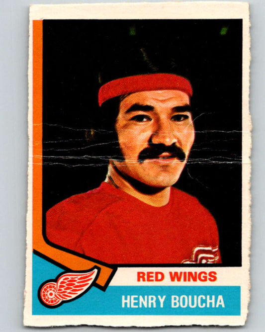 1974-75 O-Pee-Chee #38 Henry Boucha  Detroit Red Wings  V4299