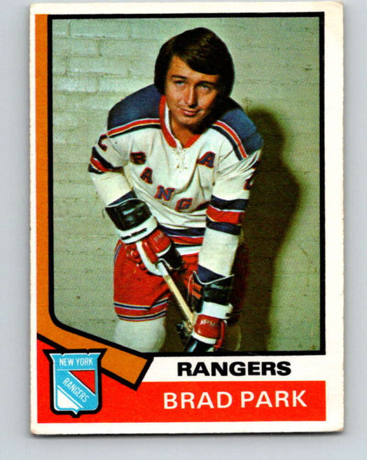 1974-75 O-Pee-Chee #50 Brad Park  New York Rangers  V4323