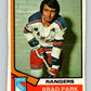 1974-75 O-Pee-Chee #50 Brad Park  New York Rangers  V4325