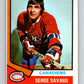 1974-75 O-Pee-Chee #53 Serge Savard  Montreal Canadiens  V4329