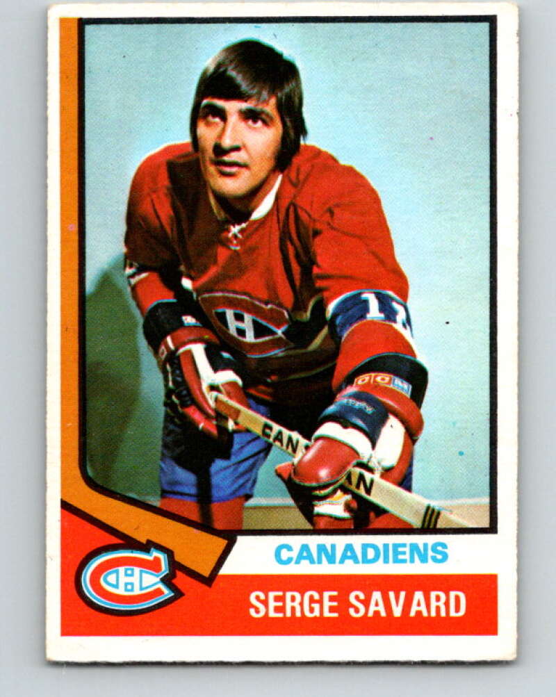 1974-75 O-Pee-Chee #53 Serge Savard  Montreal Canadiens  V4331