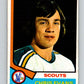 1974-75 O-Pee-Chee #59 Chris Evans  Kansas City Scouts  V4341