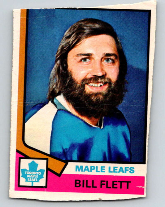 1974-75 O-Pee-Chee #64 Bill Flett  Toronto Maple Leafs  V4355