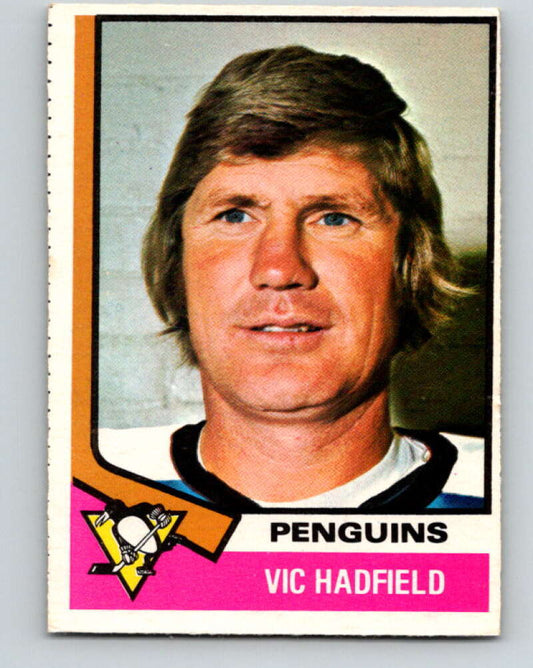 1974-75 O-Pee-Chee #65 Vic Hadfield  Pittsburgh Penguins  V4356