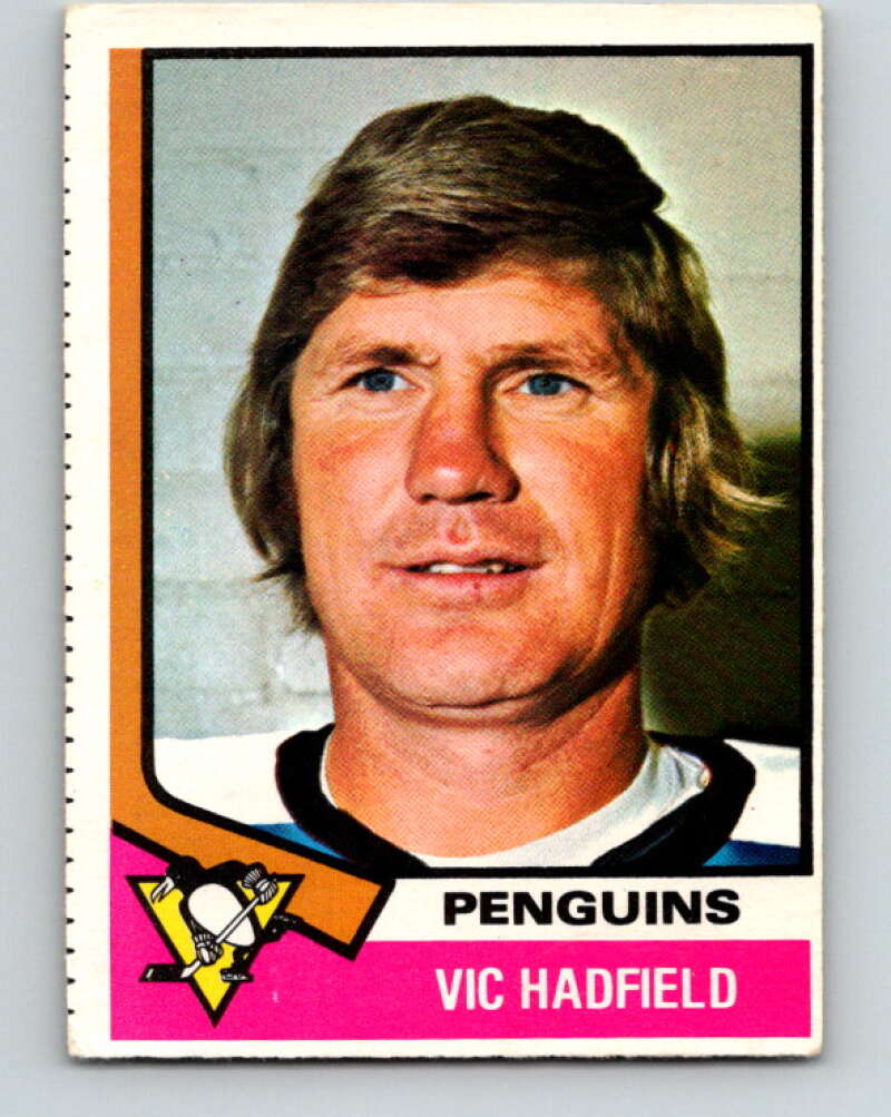 1974-75 O-Pee-Chee #65 Vic Hadfield  Pittsburgh Penguins  V4357
