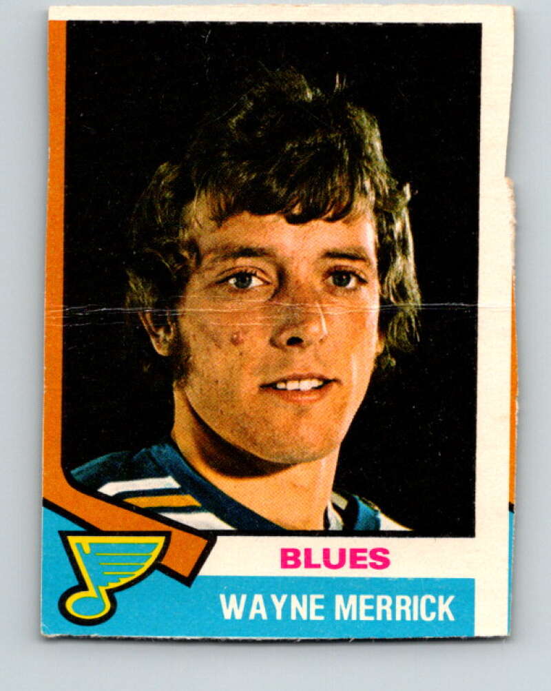 1974-75 O-Pee-Chee #66 Wayne Merrick  RC Rookie St. Louis Blues  V4359
