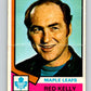 1974-75 O-Pee-Chee #76 Red Kelly CO  Toronto Maple Leafs  V4375