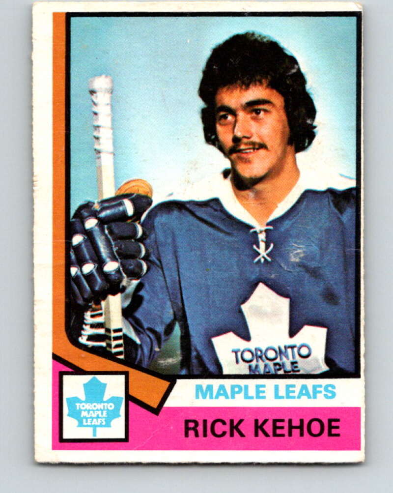 1974-75 O-Pee-Chee #81 Rick Kehoe  Toronto Maple Leafs  V4385