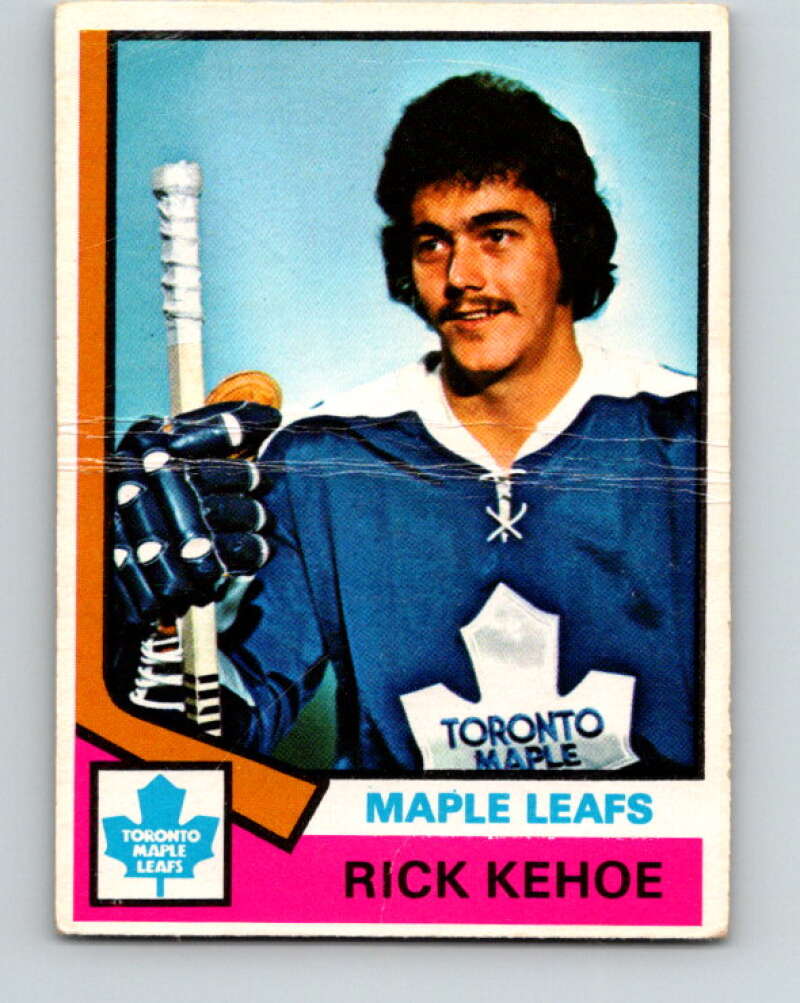 1974-75 O-Pee-Chee #81 Rick Kehoe  Toronto Maple Leafs  V4386