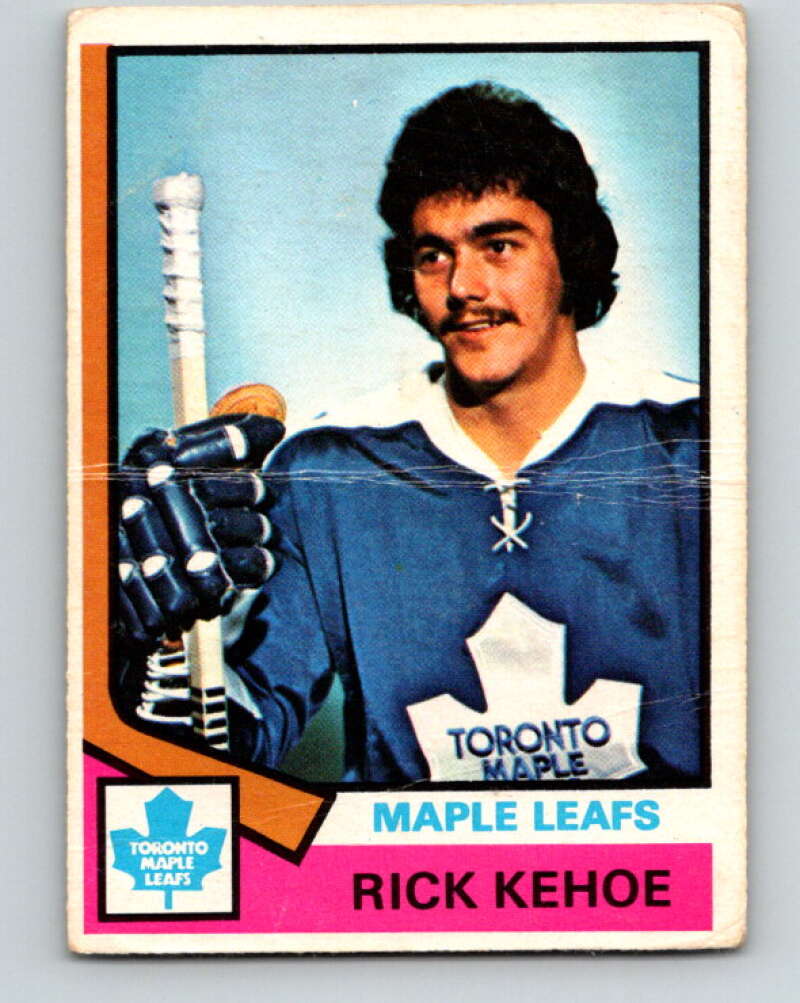 1974-75 O-Pee-Chee #81 Rick Kehoe  Toronto Maple Leafs  V4387