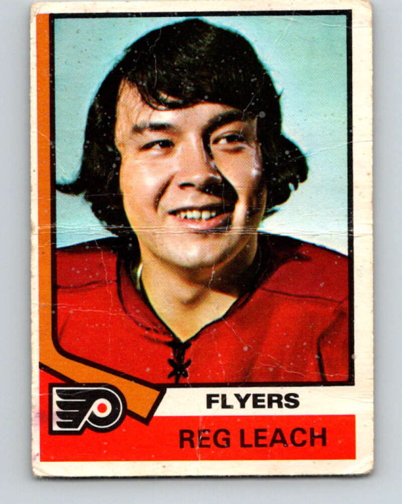 1974-75 O-Pee-Chee #95 Reggie Leach  Philadelphia Flyers  V4413