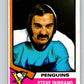 1974-75 O-Pee-Chee #106 Steve Durbano  Pittsburgh Penguins  V4451