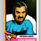 1974-75 O-Pee-Chee #106 Steve Durbano  Pittsburgh Penguins  V4456