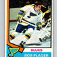 1974-75 O-Pee-Chee #107 Bob Plager UER  St. Louis Blues  V4458