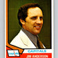 1974-75 O-Pee-Chee #118 Jim Anderson CO  RC Rookie Washington Capitals  V4492
