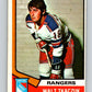 1974-75 O-Pee-Chee #119 Walt Tkaczuk  New York Rangers  V4495