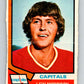 1974-75 O-Pee-Chee #125 Lew Morrison  Washington Capitals  V4511