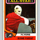 1974-75 O-Pee-Chee #138 Bernie Parent AS  Philadelphia Flyers  V4546