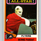 1974-75 O-Pee-Chee #138 Bernie Parent AS  Philadelphia Flyers  V4547