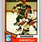 1974-75 O-Pee-Chee #145 Jean Ratelle  New York Rangers  V4559