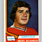 1974-75 O-Pee-Chee #153 Michel Belhumeur  Washington Capitals  V4573
