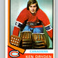 1974-75 O-Pee-Chee #155 Ken Dryden  Montreal Canadiens  V4579