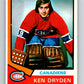 1974-75 O-Pee-Chee #155 Ken Dryden  Montreal Canadiens  V4580