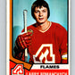 1974-75 O-Pee-Chee #157 Larry Romanchych  Atlanta Flames  V4585