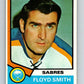 1974-75 O-Pee-Chee #176 Floyd Smith CO  Buffalo Sabres  V4635