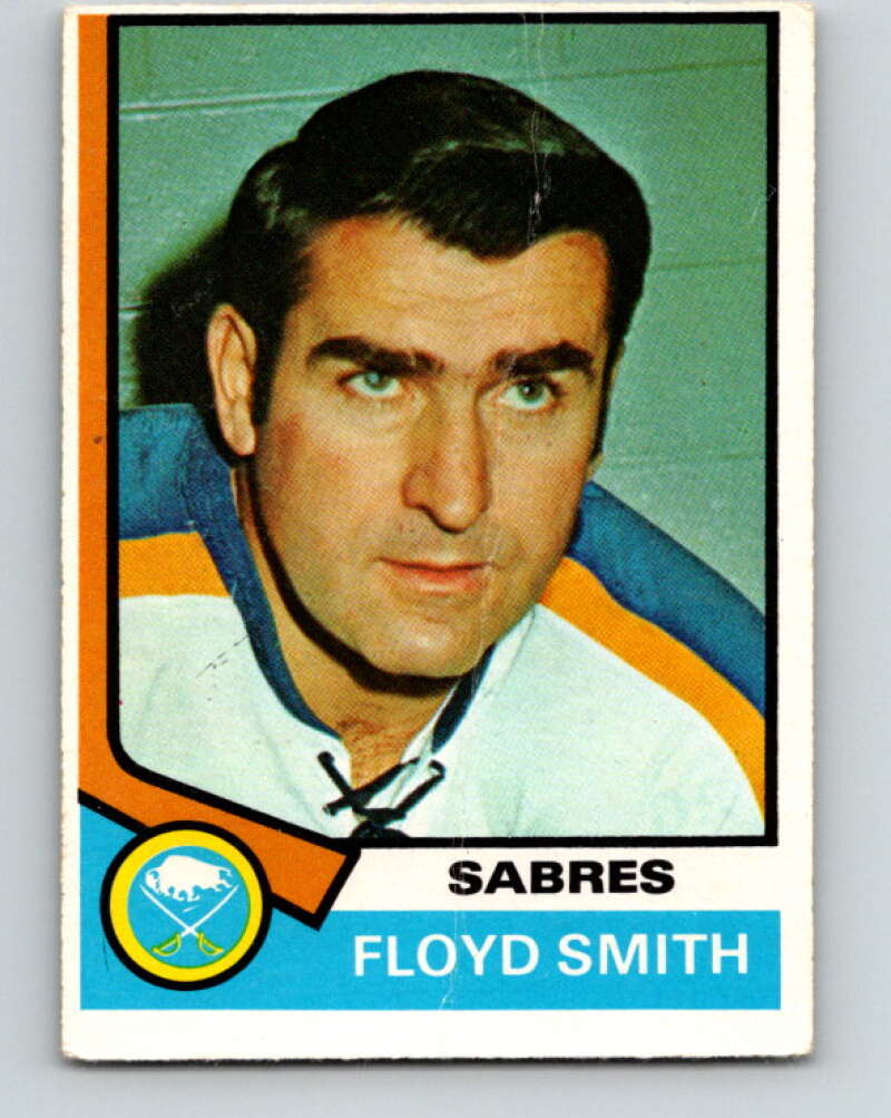 1974-75 O-Pee-Chee #176 Floyd Smith CO  Buffalo Sabres  V4635