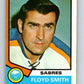 1974-75 O-Pee-Chee #176 Floyd Smith CO  Buffalo Sabres  V4636
