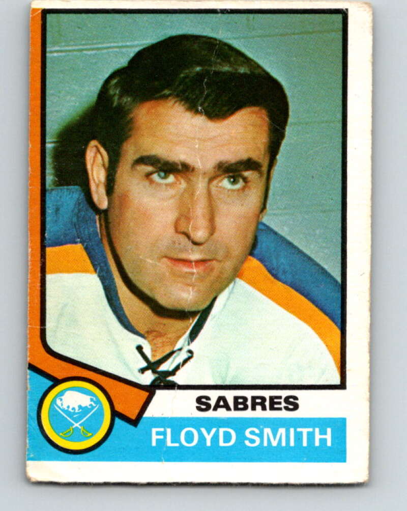 1974-75 O-Pee-Chee #176 Floyd Smith CO  Buffalo Sabres  V4636