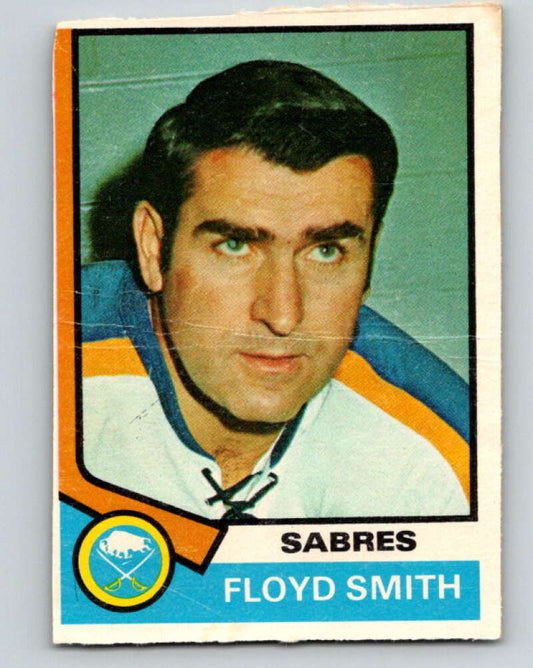 1974-75 O-Pee-Chee #176 Floyd Smith CO  Buffalo Sabres  V4637