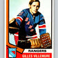 1974-75 O-Pee-Chee #179 Gilles Villemure  New York Rangers  V4648