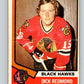 1974-75 O-Pee-Chee #186 Dick Redmond  Chicago Blackhawks  V4658