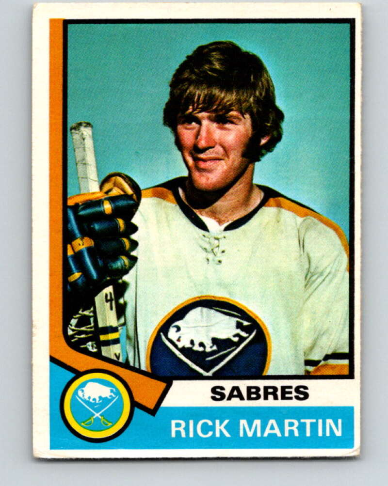 1974-75 O-Pee-Chee #190 Rick Martin  Buffalo Sabres  V4669