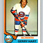 1974-75 O-Pee-Chee #199 Gerry Hart  New York Islanders  V4694
