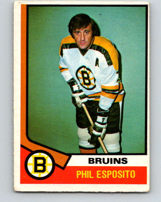 1974-75 O-Pee-Chee #200 Phil Esposito  Boston Bruins  V4695