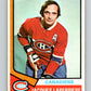 1974-75 O-Pee-Chee #202 Jacques Laperriere  Montreal Canadiens  V4705