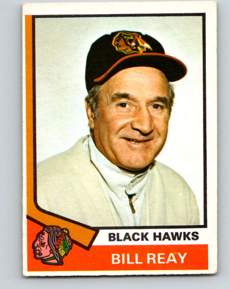 1974-75 O-Pee-Chee #204 Billy Reay CO  Chicago Blackhawks  V4710