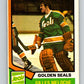 1974-75 O-Pee-Chee #205 Gilles Meloche  California Golden Seals  V4715