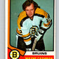 1974-75 O-Pee-Chee #206 Wayne Cashman  Boston Bruins  V4722