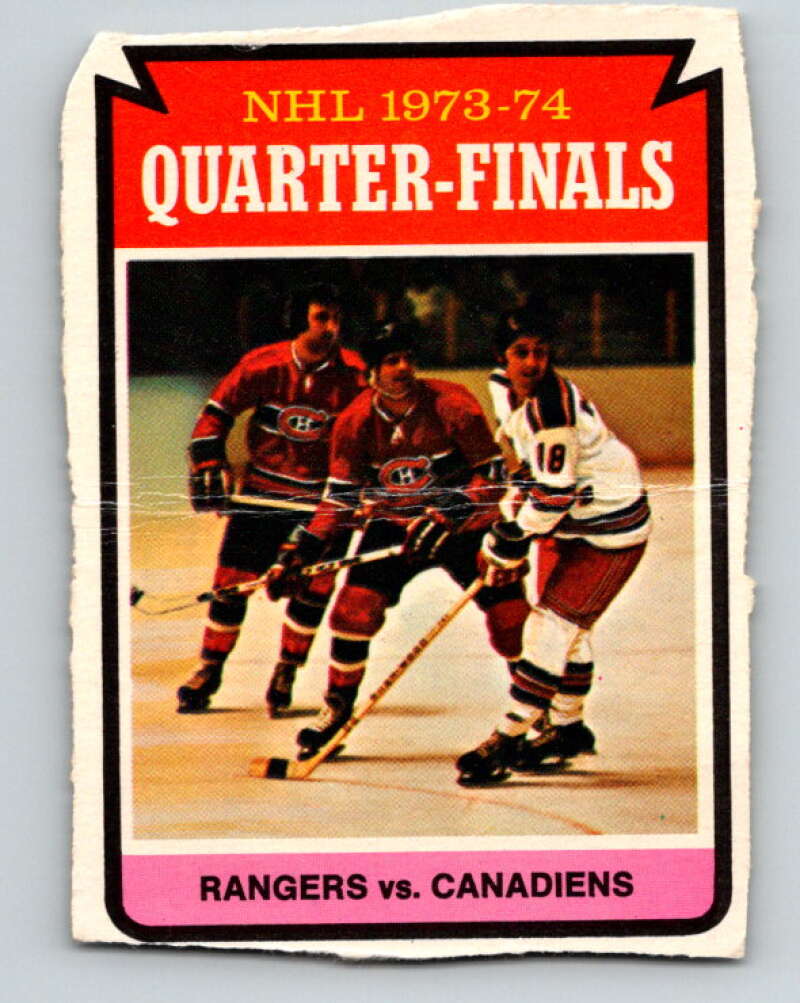 1974-75 O-Pee-Chee #210 Quarterfinals  New York Rangers  V4735
