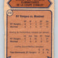 1974-75 O-Pee-Chee #210 Quarterfinals  New York Rangers  V4735