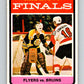 1974-75 O-Pee-Chee #215 1974 Finals Flyers over Bruins  Philadelphia Flyers  V4747