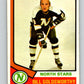 1974-75 O-Pee-Chee #220 Bill Goldsworthy  Minnesota North Stars  V4764