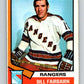 1974-75 O-Pee-Chee #231 Bill Fairbairn  New York Rangers  V4802