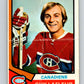 1974-75 O-Pee-Chee #232 Guy Lafleur  Montreal Canadiens  V4806