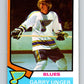 1974-75 O-Pee-Chee #237 Garry Unger  St. Louis Blues  V4820