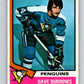 1974-75 O-Pee-Chee #241 Dave Burrows UER  Pittsburgh Penguins  V4834